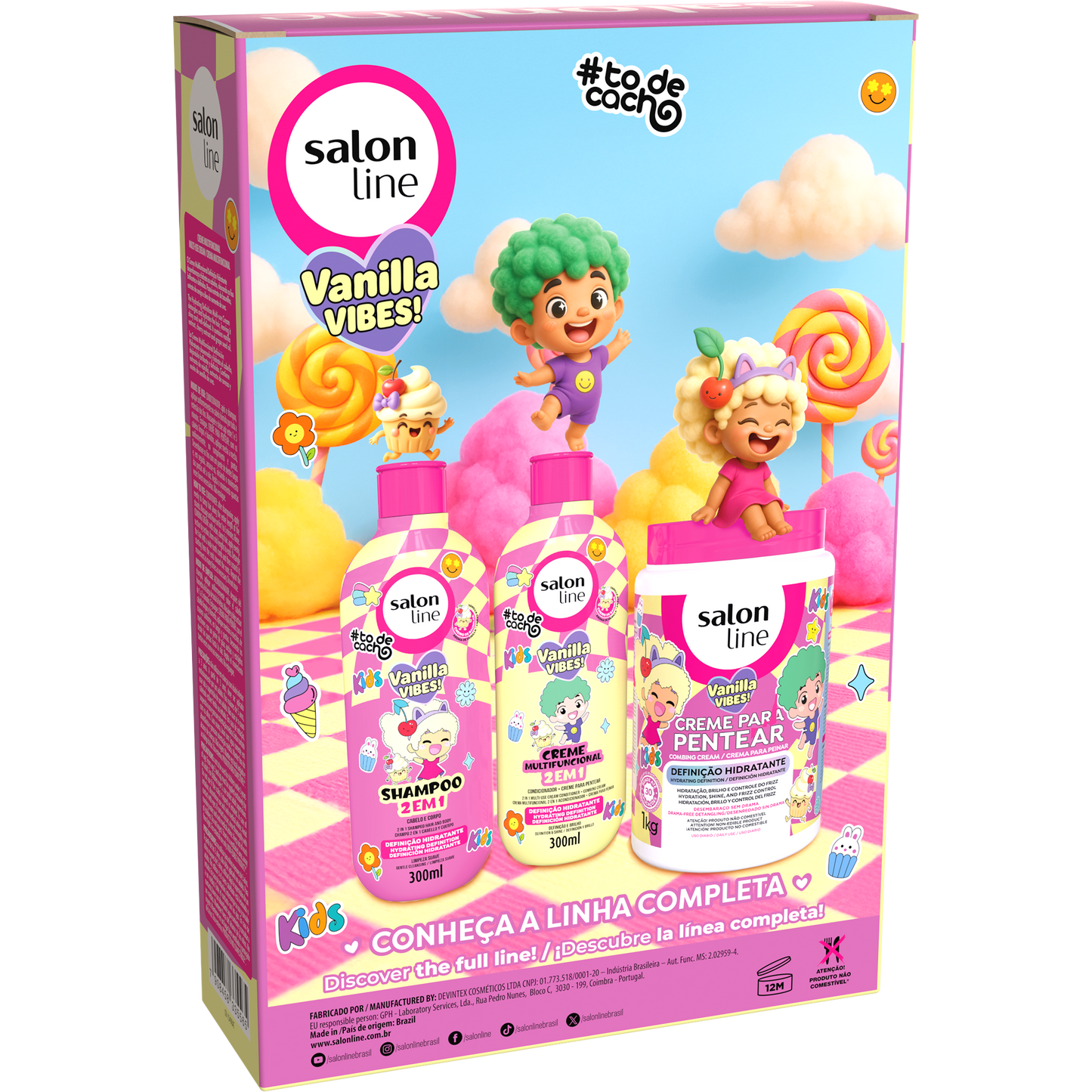 Salon Line Kit Sh+Cnd Vanilla Vibes 600ml