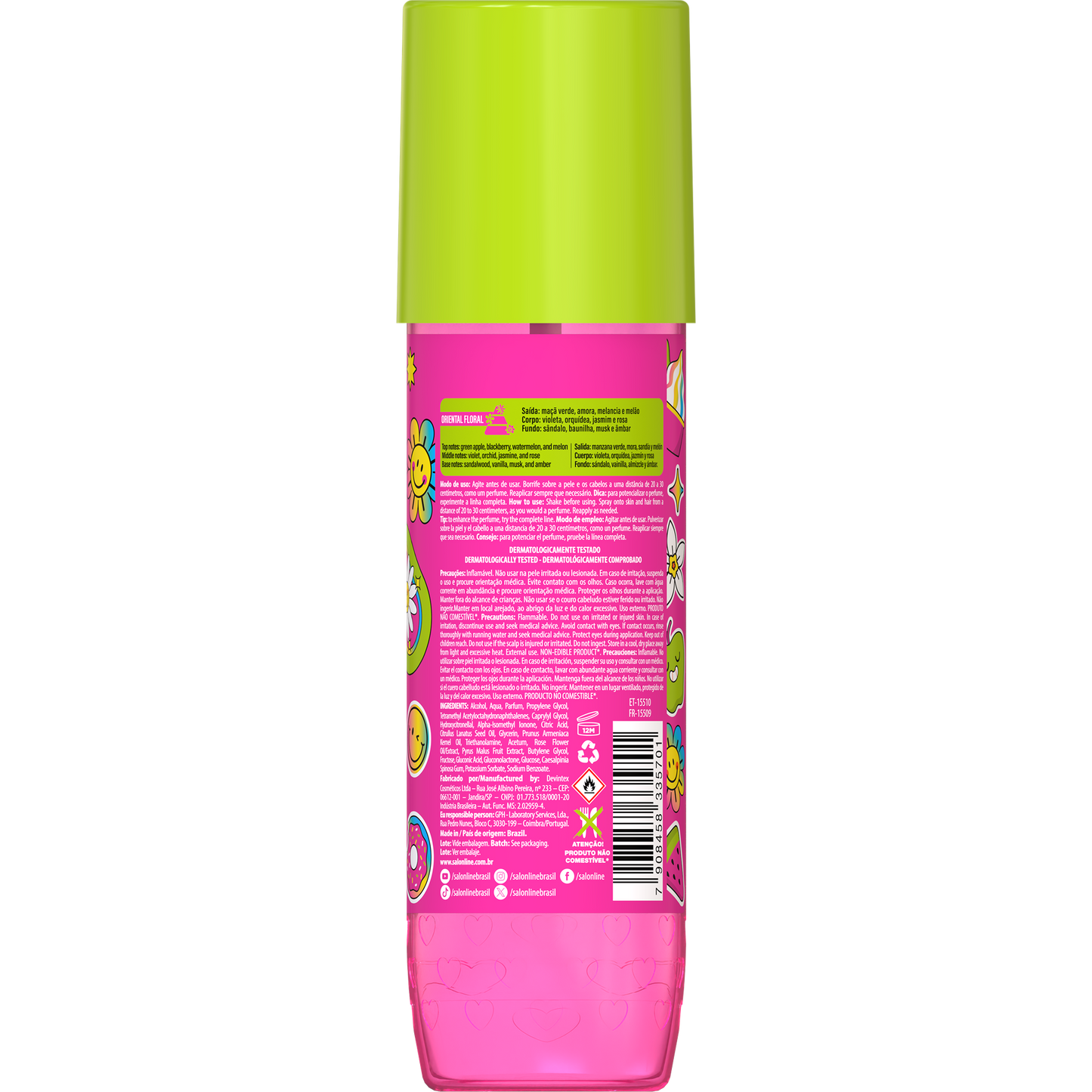 Salon Line Body Splash Xêrosa 200ml