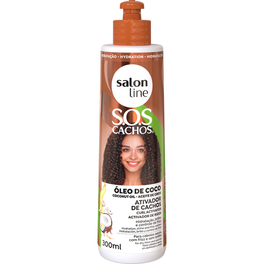 SalonLine Ativador SOS Cachos Coco 300 ml