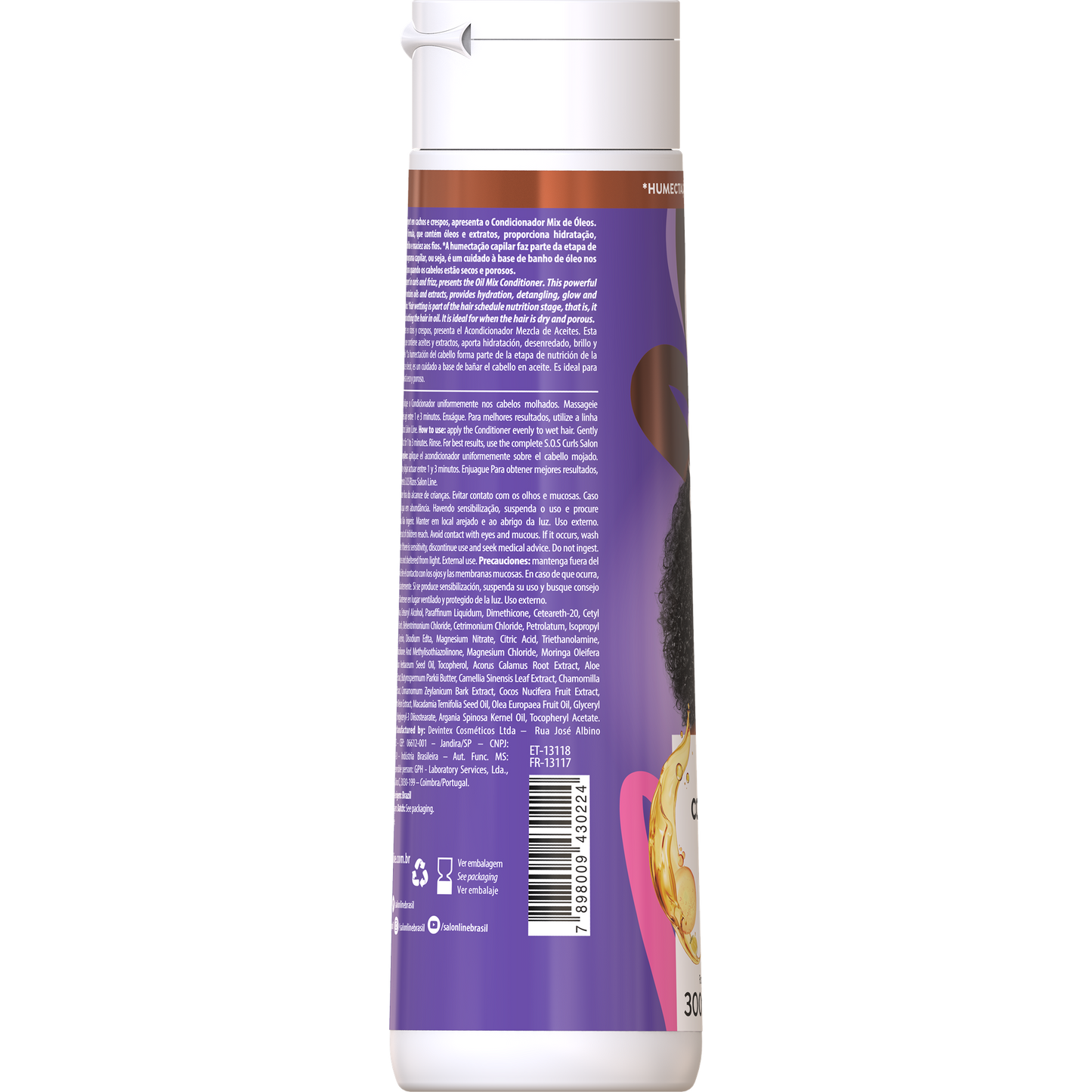 SalonLine SOS Mix Acondicionador Aceites Nutritivos 300ml