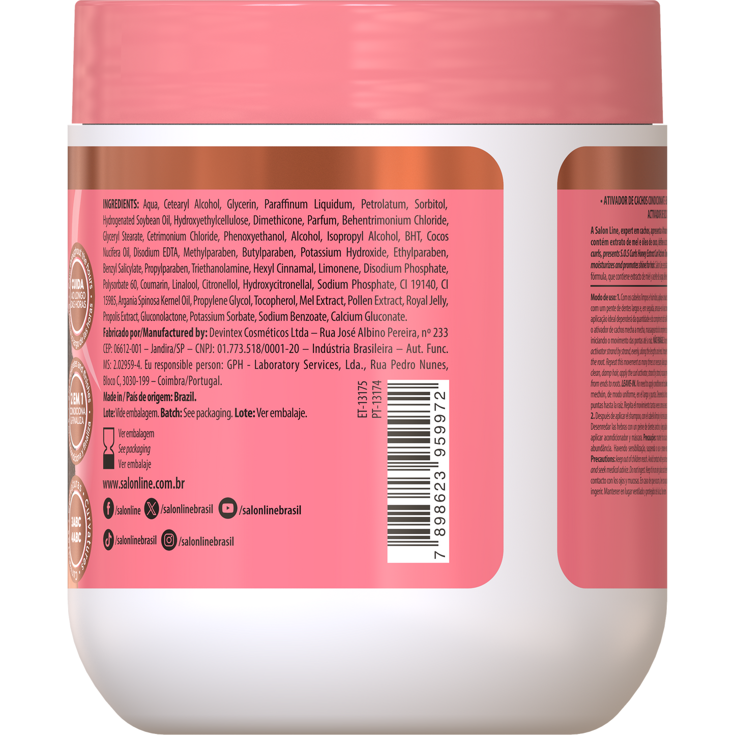 SalonLine SOS Honey Intense Curls Activator "Pot" 500ml