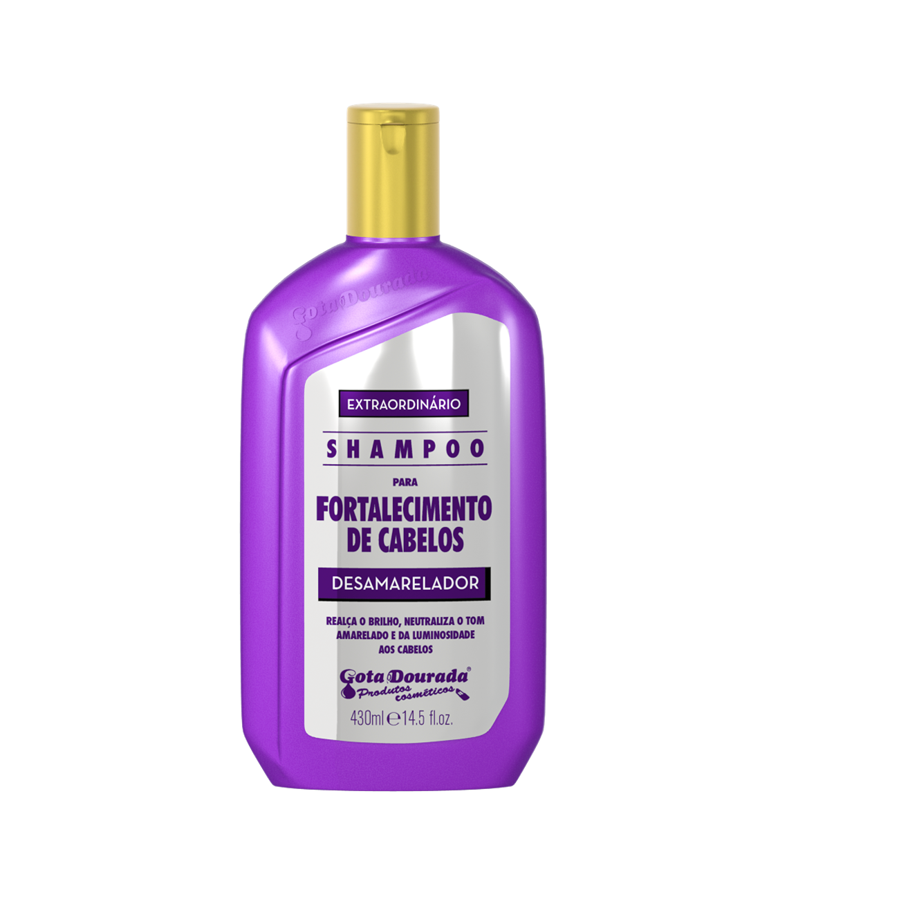 Shampoo Desamarelador 430ml - Gota Dourada | Armazém da Cosmética