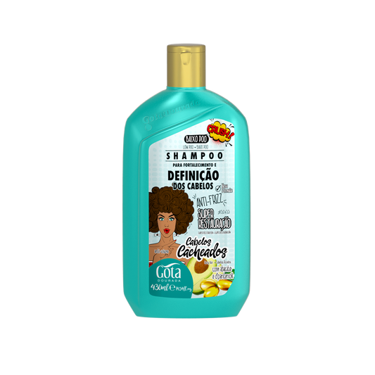 Shampoo Cacheados 430ml - Gota Dourada | Armazém da Cosmética