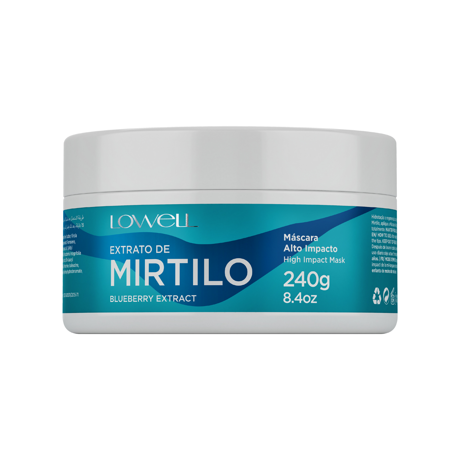 Lowell Mirtillo Máscara Alto Impacto 240ml