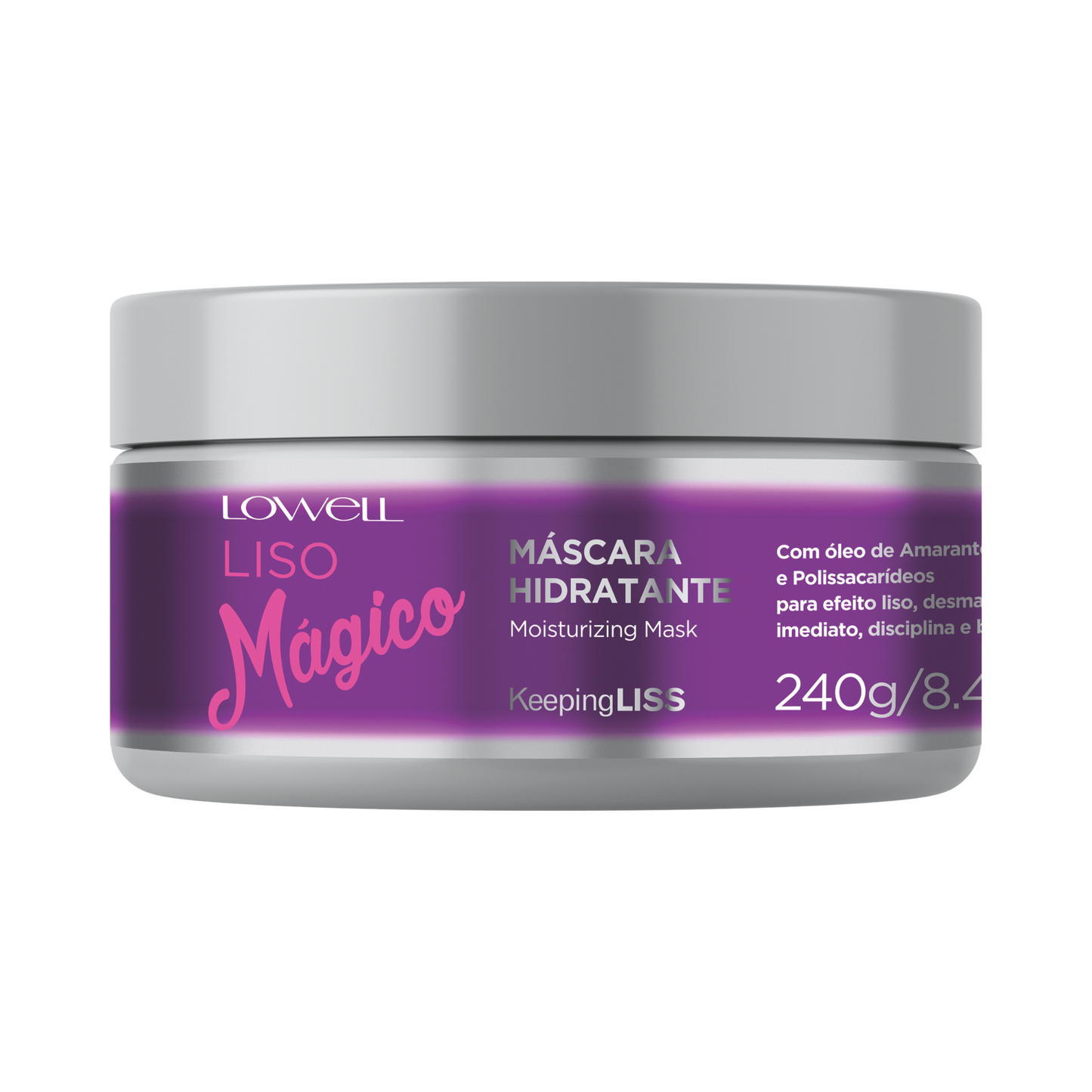 Lowell Liso Mágico Máscara Hidratante 240g