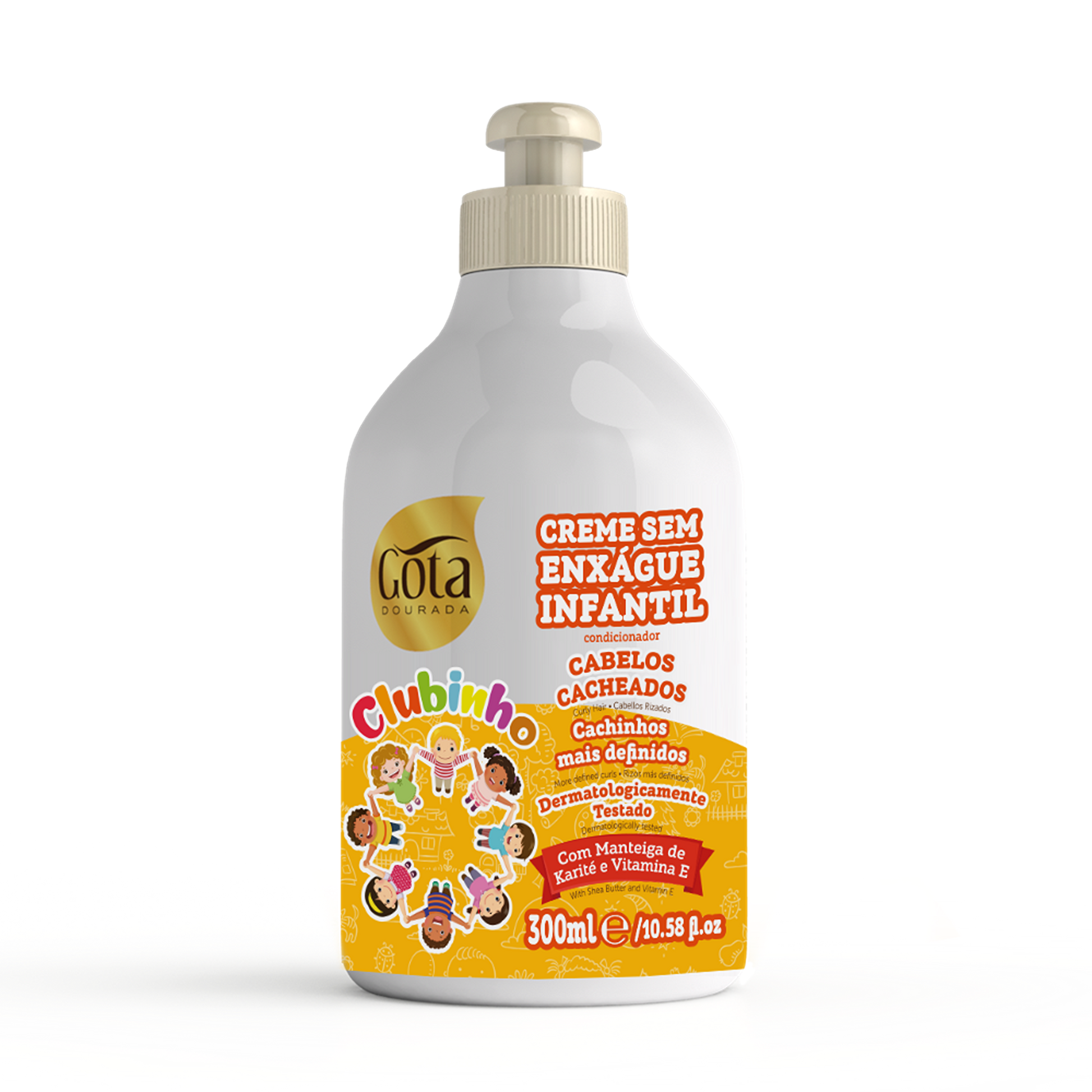 Creme de Pentear Clubinho 300ml - Gota Dourada | Armazém da Cosmética