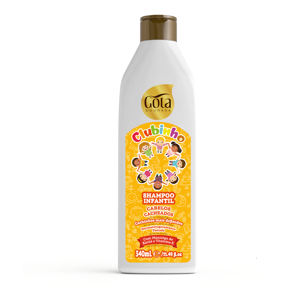 Shampoo Clubinho 340ml - Gota Dourada | Armazém da Cosmética